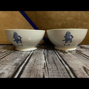 Set of 2 Rae Dunn Rest small bowls
